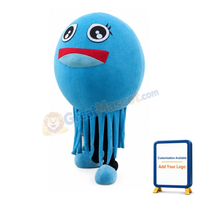 Sky Blue Lovely Jellyfish Mascot Costume