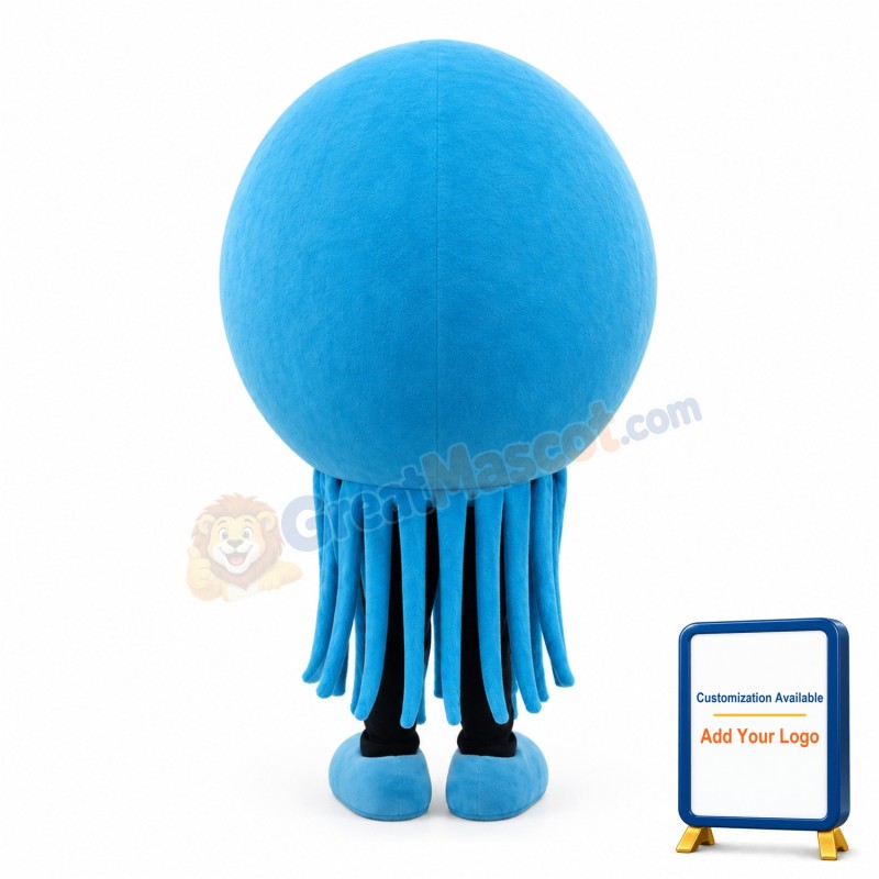 Sky Blue Lovely Jellyfish Mascot Costume