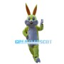 Colorful Bugs Bunny Mascot Costume