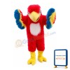 Long Fur Bird With Colorful Wings Mascot Costume