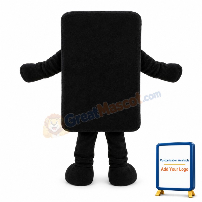 Black Cell Phone Mascot Costume