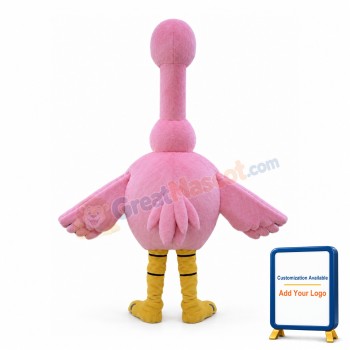 Small Pink Ostrich Mascot Costume
