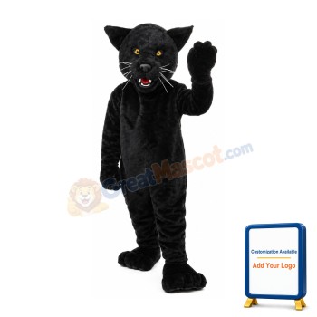 Running Fast Black Panther Mascot Costume