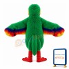Green & Orange Woodpecker With Soft Fur Mascot Costume