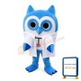 Flat Body Blue Owl Mascot Costume