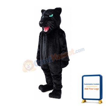 Majestic Bold Black Panther Mascot Costume