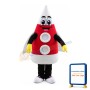 Red Cartoon Fired Rocket Mascot Costume
