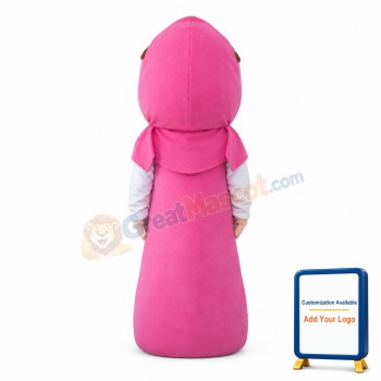 Female Worker On Ranch Mascot Costume