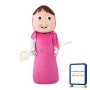 Female Worker On Ranch Mascot Costume