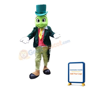 Gentleman Snake With Suit Mascot Costume