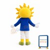 Brilliant Sun With Blue Glasses Mascot Costume