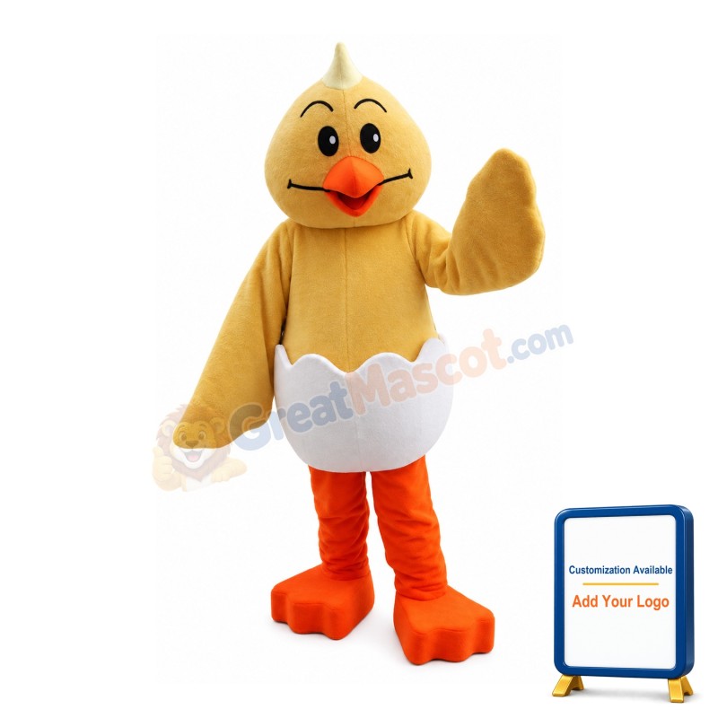 Cracked Little Chicken Mascot Costume