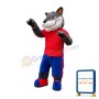 Vigorous Athlete Wolf Mascot Costume
