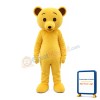 Yellow Bear Mascot Costume For Birthday Party
