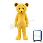 Yellow Bear Mascot Costume For Birthday Party