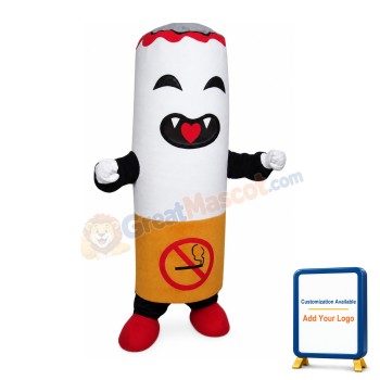 Lit Cigarette Mascot Costume