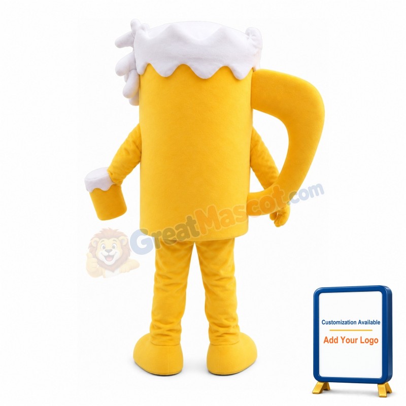 Overflowing Beer Glass Mascot Costume