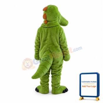 Carnivorous Green Crocodile Mascot Costume