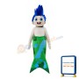 Blue Hair Mermaid Witch Mascot Costume