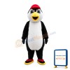 Penguin Wearing Red Cap Mascot Costume