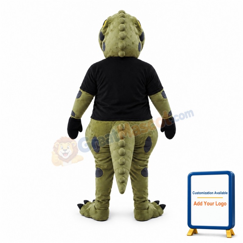 Thin Teeth Green Crocodile Mascot Costume