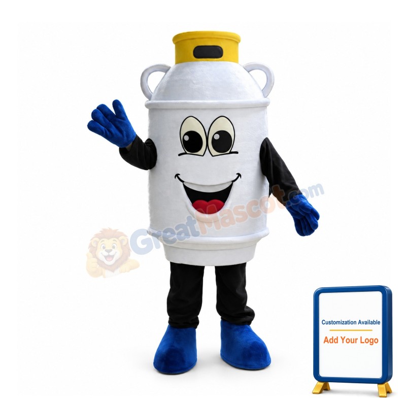 Cartoon Propane Tank Mascot Costume