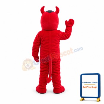 Cartoon Red Devil Mascot Costume