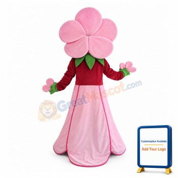 Pink Flower Mascot Costume