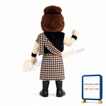 Energetic Scottish Highlander Mascot Costume