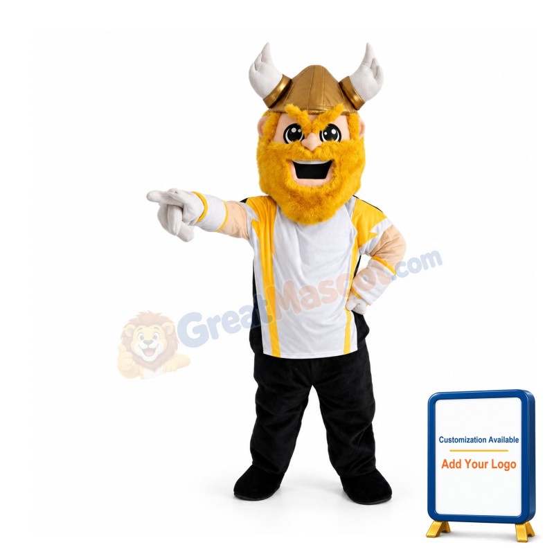 Happy Viking Warrior Mascot Costume