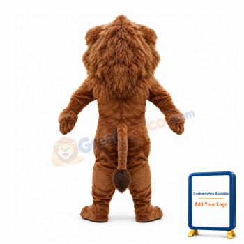 Howling Power Lion Long Plush Mascot Costume