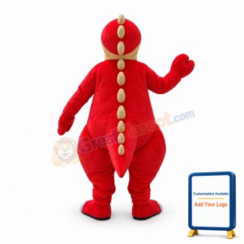 Red Crocodile Mascot Costume