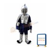 Silver Knight Armor Mascot Costume
