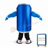 Adult Cartoon Cool Power Blue Roll Can Mascot Costume