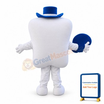 Adult Cartoon Tooth And Toothbrush Mascot Costume