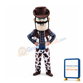 Angry Cowboy Mascot Costume