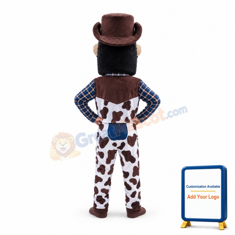 Angry Cowboy Mascot Costume