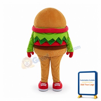 Lovely Cartoon Hamburger Mascot Costume