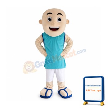 Bald Man Mascot Costume
