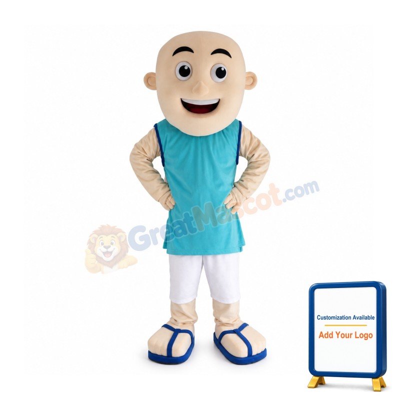 Bald Man Mascot Costume