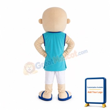 Bald Man Mascot Costume