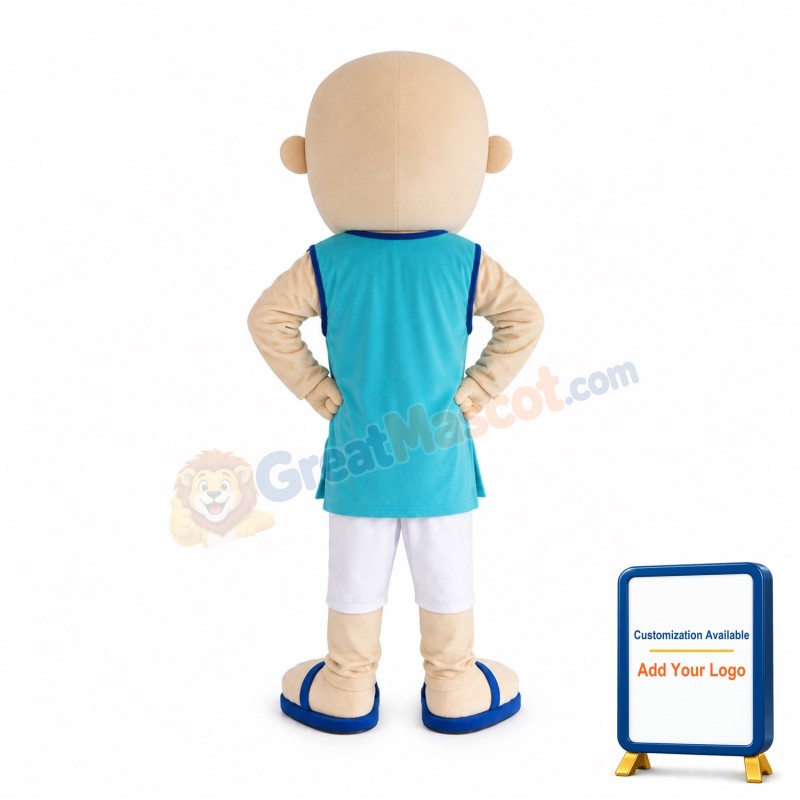 Bald Man Mascot Costume