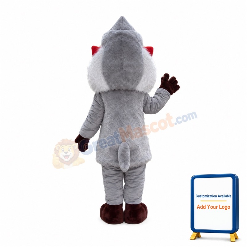 Grey Mandrill Monkey Animal Mascot Costume
