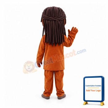 African Girl Mascot Costume