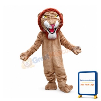 Red Hair Lion Animal Mascot Costume