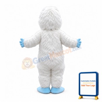 White Gorilla Mascot Costume
