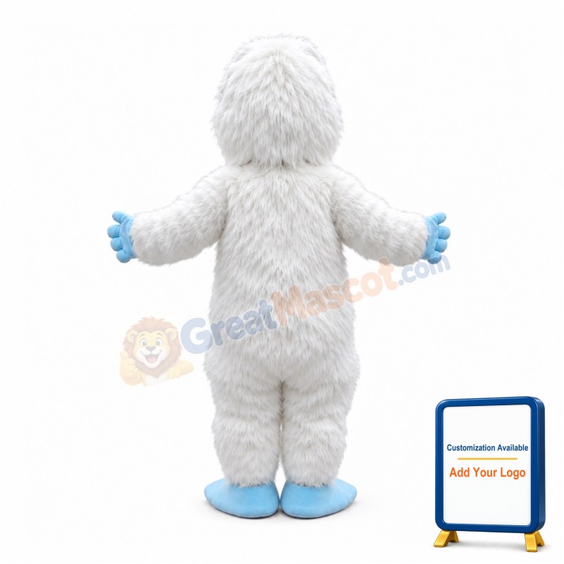White Gorilla Mascot Costume