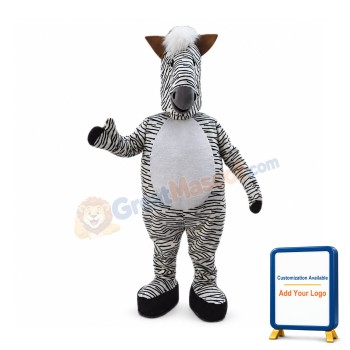 Zebra Animal Mascot Costume High Platform Costume 