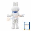 Plush Cartoon White Rabbit Bunny Mascot Costume