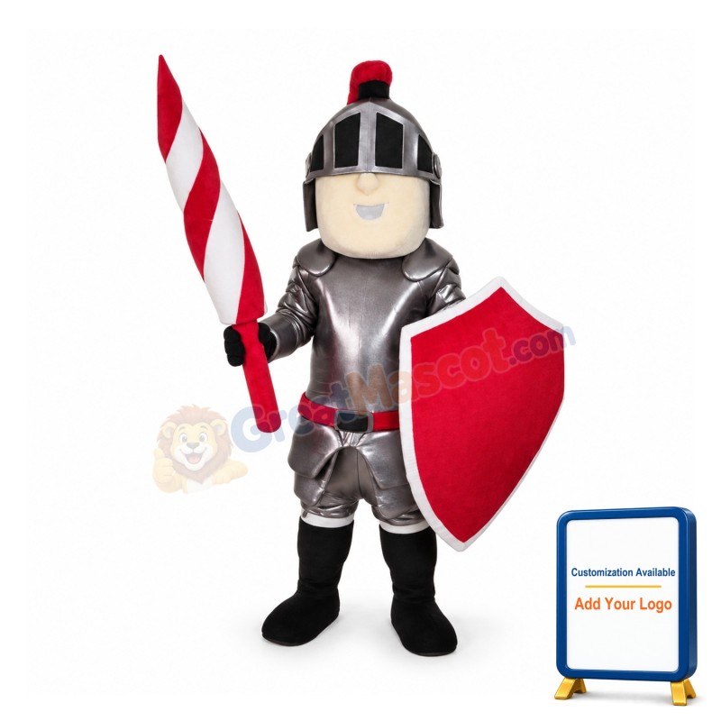 Copper Knight Mascot Costume